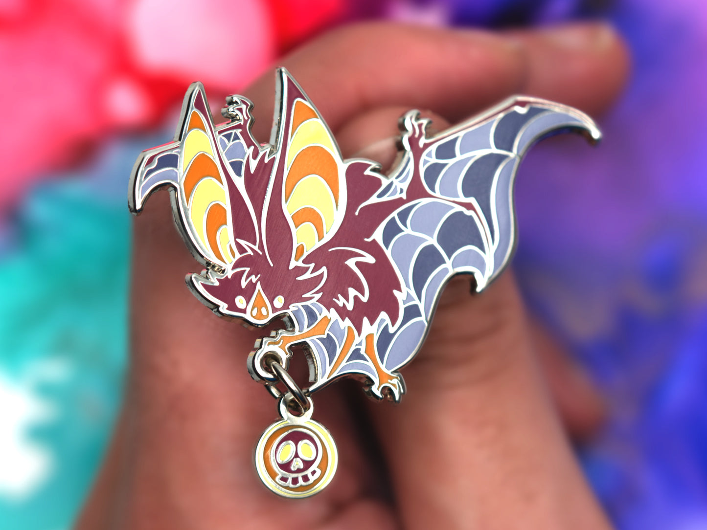 Night Horseshoe Bat Enamel Pin