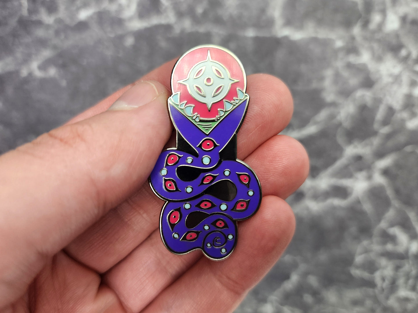 Stareater Enamel Pin